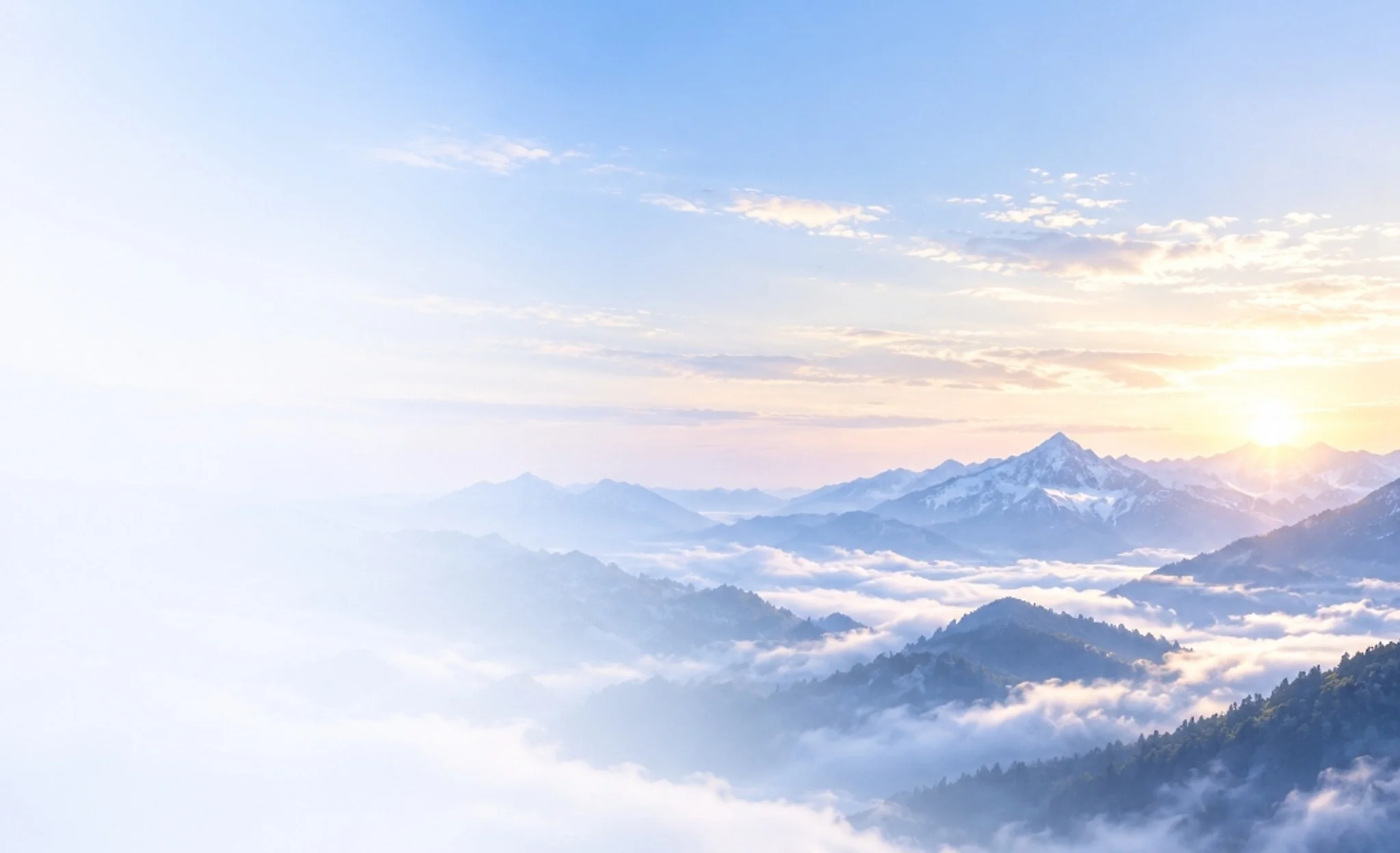Kodense Alpine Sunrise Mountain Peaks